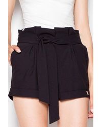 Love Lace - High Waist Frill Belt Shorts With Pockets - Lyst