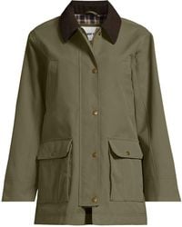 Lands' End - Plus Waterproof Squall Jacket With Corduroy Collar - Lyst
