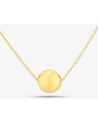 T.H.Baker - 9Ct Round Ball Necklace Cn151-17 - Lyst