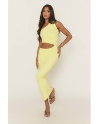 Rebellious Fashion - Cut Out Side Asymmetric Maxi Dress - Lyst