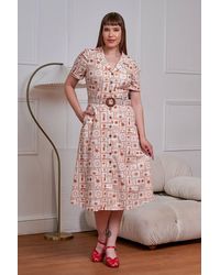 Banned Retro - Kate Tonal Tropic Dress - Lyst