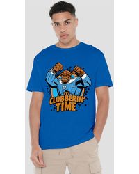 Marvel - Fantastic Four Thing Clobberin' Time T-Shirt, Royal - Lyst