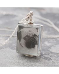Otis Jaxon London - Square Sterling Photo Locket - Lyst