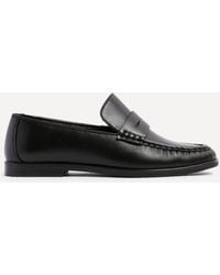 Linzi - Belmont Faux Leather Ruched Loafer - Lyst