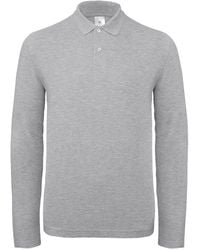 Bc - Collection Long Sleeve Polo Shirt - Lyst