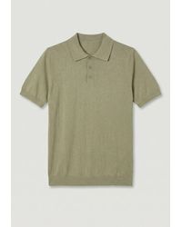 Sseinse - Cotton Knitted Polo Shirt Salvia - Lyst