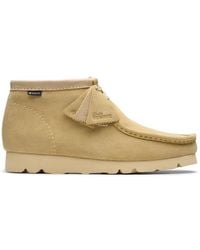 Clarks - Wallabee Boot Gore-Tex Maple Suede Ankle Boots, Wallabee, Lace Up - Lyst