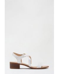 Dorothy Perkins - Wide Fit White Comfort Saoirse Sandal - Lyst