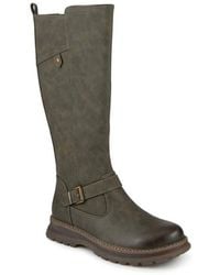 Pavers - Casual Wedge Heel Long Boots - Lyst