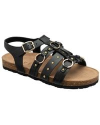 Ravel - 'Bolam' Burnished Leather Gladiator Sandals - Lyst
