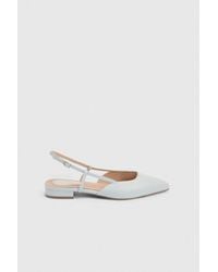 Dorothy Perkins - Bianca Faux Leather Pointed Sling Back Flats - Lyst