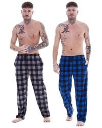Keanu - Buffalo Check Lounge Pants Pack Of 2 - Lyst
