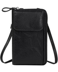 MODISHION - Pu Leather Crossbody Phone Bag With Adjustable Strap - Lyst