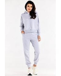 Love Lace - Straight Sweatpants With Slip Pockets Rib Cuffs - Lyst