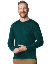 Gildan - Softstyle Plain Long-Sleeved T-Shirt - Lyst