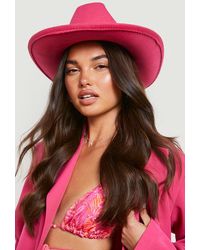 Boohoo - Pink Cowboy Hat - Lyst