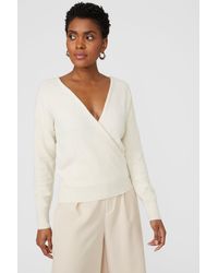 PRINCIPLES - Wrap Knitted Top - Lyst