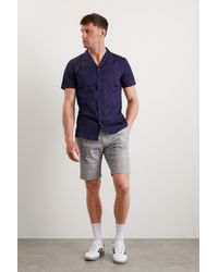 Burton - Chino Shorts Grey Micro Check - Lyst