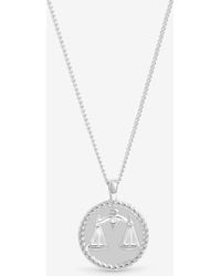 Simply Silver - Sterling Plated Zodiac Pendant - Lyst