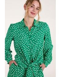 Blue Vanilla - Abstract Polka Dot Oversized Shirt - Lyst