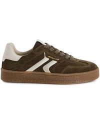 Infinity Leather - Tamaris Suede Leather Fashion Lace Up Sneakers - Lyst