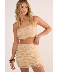Nasty Gal - Droplet Embellished Crop Top - Lyst