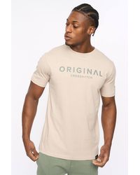 Crosshatch - Bardon Crew Neck Cotton T-Shirt With High Build Chest Print - Lyst