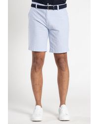 Tokyo Laundry - Cotton Oxford Belted Chino Shorts - Lyst
