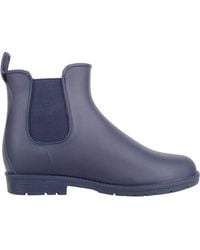 Absolute Footwear - Leah, Slip On Ankle Waterproof Rubber Wellington Chelsea Rain Boots - Lyst