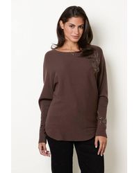 Blue Vanilla - Long Sleeve Round Neck Jumper - Lyst