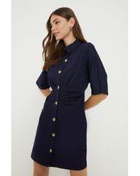 Dorothy Perkins - Button Front Mini Dress - Lyst