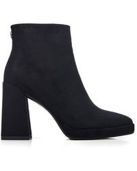 Moda In Pelle - 'marrienne' Alcantara Heeled Boots - Lyst