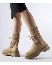 Love Lace - Insulated Eliot Binding Sock Boots Slip On Round Toe Comfort - Lyst