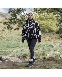 OHS - Geo Print Half Zip Sweatshirt Teddy Fleece Pullover Jumper Jacket - Lyst