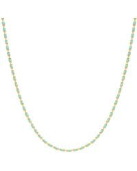 Spero London - Eau De Nil Enamel Mine Beaded Colourful Necklace - Lyst