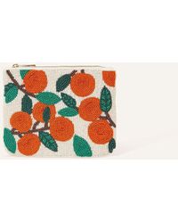 Accessorize - Beaded Oranges Pouch - Lyst