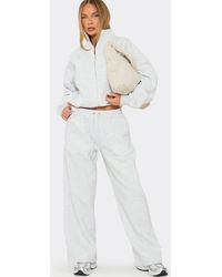 EGO - Long Sleeve Zip Marl Sweatshirt - Lyst