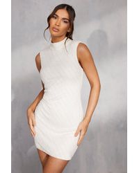 MissPap - Mona Premium Embellished Mini Dress - Lyst