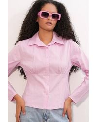 Bigdart - Fitted Poplin Button-Up Short Shirt - Lyst