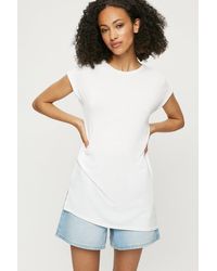Dorothy Perkins - Tall White Longline T-shirt - Lyst