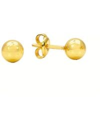 Raina Jewels - 22Ct High Polished Round Plain Ball Stud Earrings 4Mm - Lyst