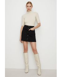 Oasis - Denim Mini Skirt - Lyst
