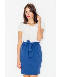 Love Lace - Unlined Pencil Skirt With Waist Sash Side Zip Style 77112 - Lyst