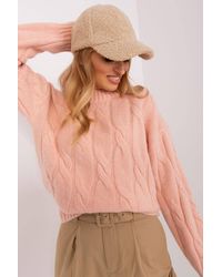 Love Lace - Knitted Long Sleeve Soft Fisherman Jumper - Lyst