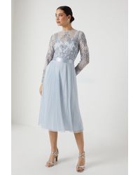 Coast - Premium Embroidered Bodice Pleat Skirt Bridesmaids Dress - Lyst