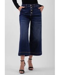 Enorsia - Wide Leg Culottes Jeans - Lyst