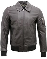 Infinity Leather - Cowhide Airline Leather A2 Us Airforce Bomber Jacket - Lyst