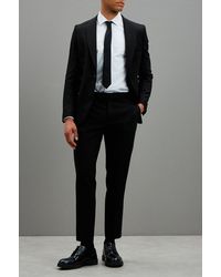 Burton - Skinny Fit Tuxedo Shawl Suit Jacket - Lyst