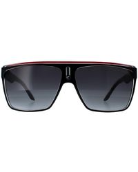 Carrera - Shield Black Red Gold Dark Grey Gradient 22 Sunglasses - Lyst