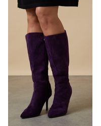 Wallis - Hermione Medium Stiletto Knee High Boots - Lyst